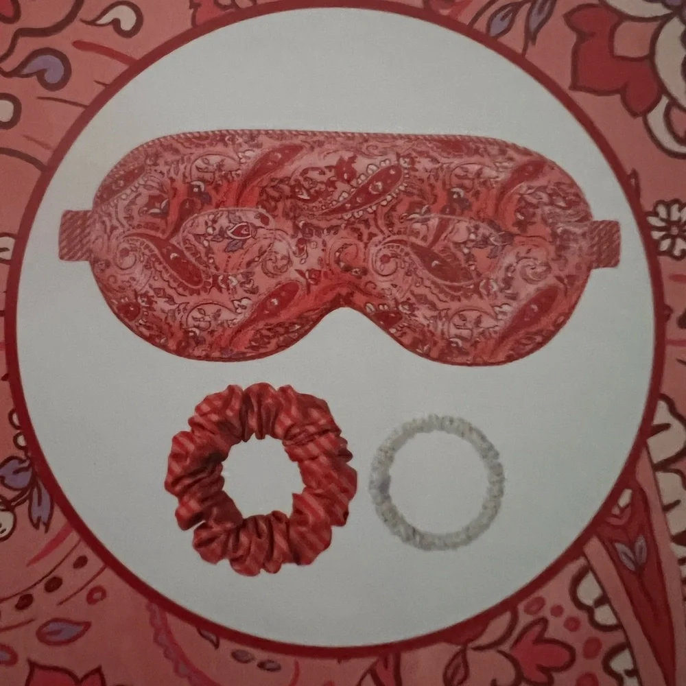 Slip Paisley Contour Sleep Mask and Scrunchie Set - Picture 2 of 5